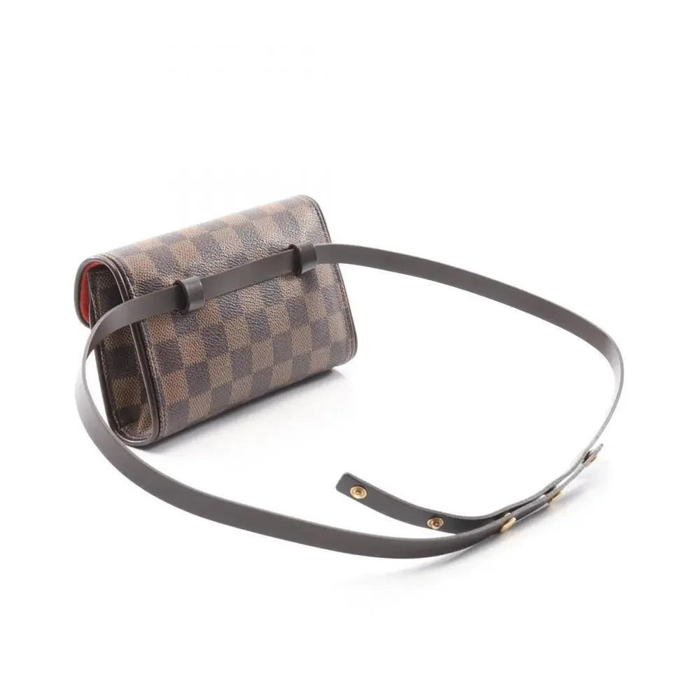 LOUIS VUITTON Brown Damier Leather Pochette Fanny Pack - Picture 2 of 9